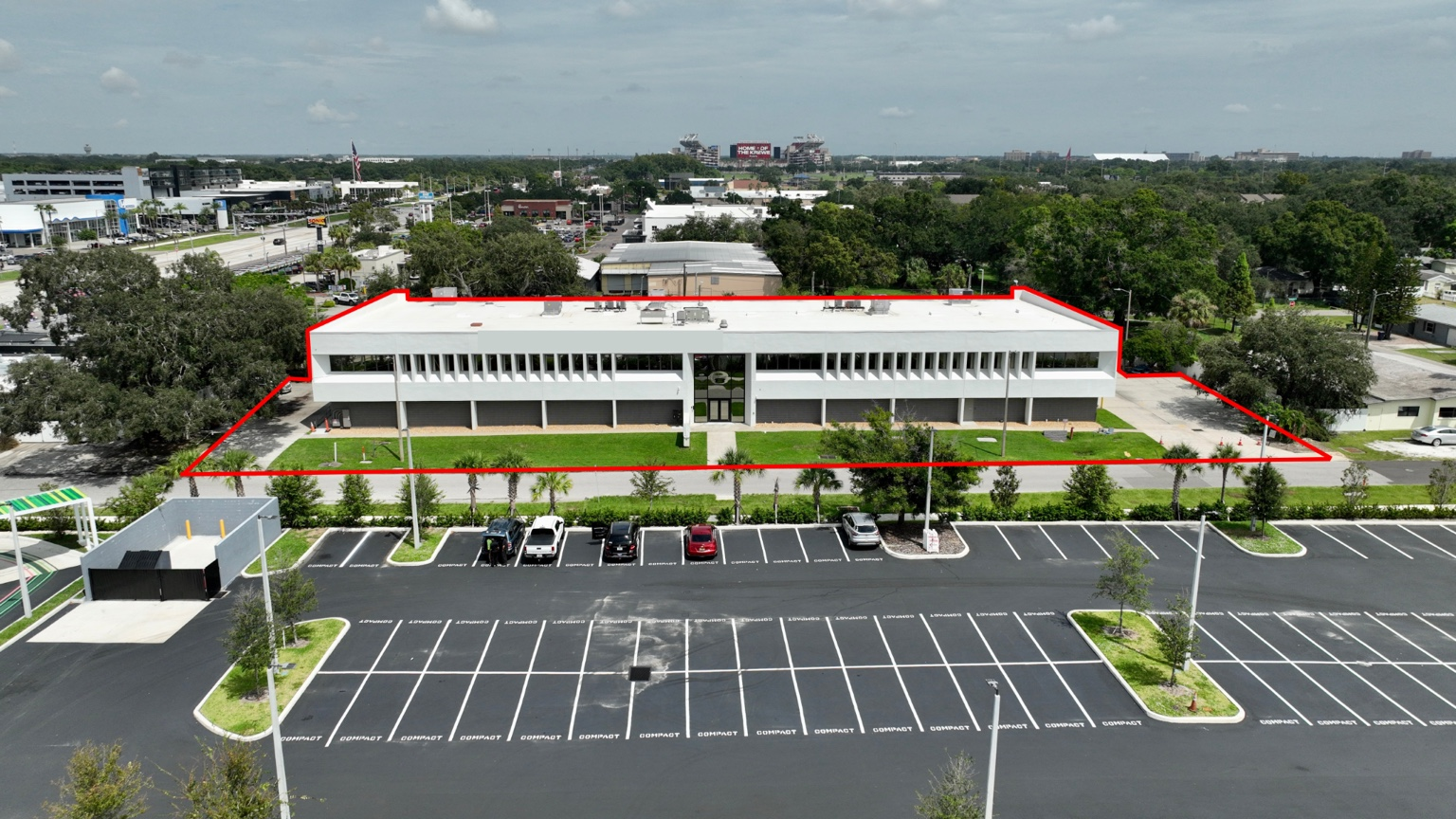 Aerial view of Cherry Street Office Building